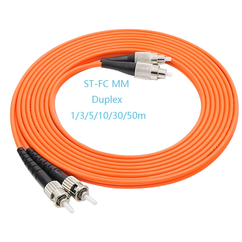 

Manufacturer price ST/UPC-FC/UPC Muliti mode MM Duplex Fiber Optical Jumper Fiber Optic Patch Cord 1m/3m/5m/10m/30m/50m