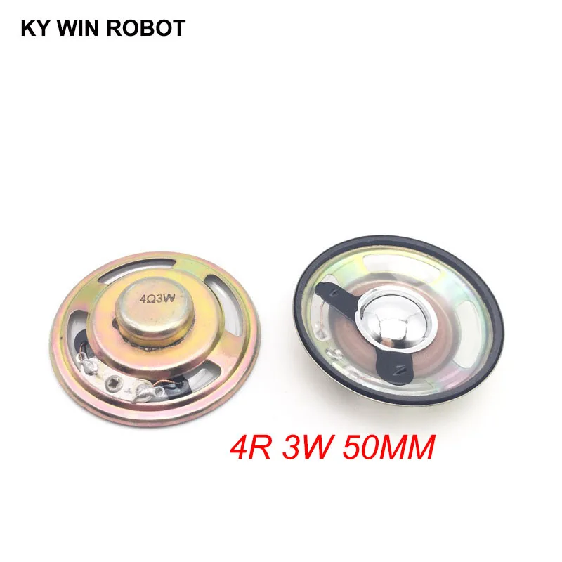 

2pcs/lot New Ultra-thin speaker waterproof 4 ohms 3 watt 3W 4R speaker Diameter 50MM 5CM thickness 12.5MM