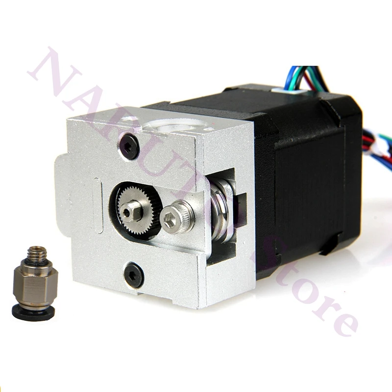 3D Printer All Metal Bulldog extruder Aluminum Alloy Parts for Both 1.75/3.0mm  J-Head/ MK8 Extruder Use, Without Motor