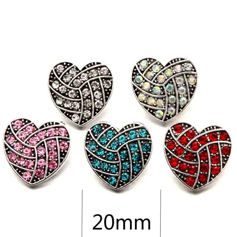 

Wholesale w275 flowers 18mm rhinestone metal snap button for Bracelet Necklace Jewelry For Women jewelry Fashion accessories