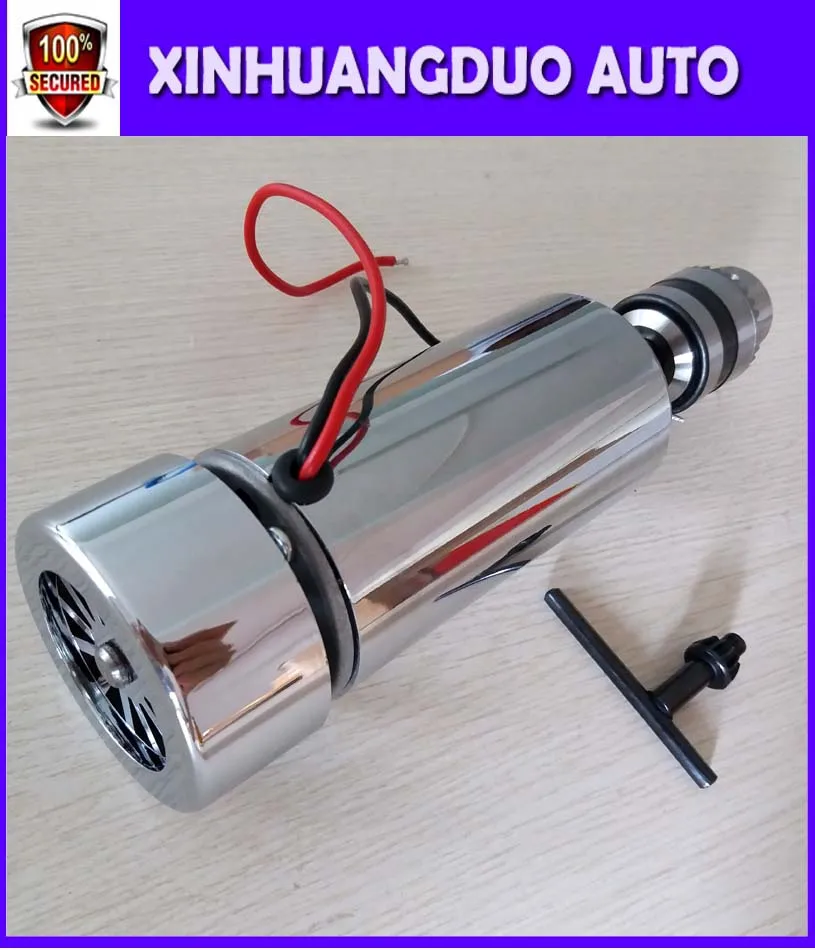 500W DC Spindle motor , DC12-48V 12000rpm, Engraving milling grind air-cooling Long mouth tightening 1.5mm - 10mmspindle motor