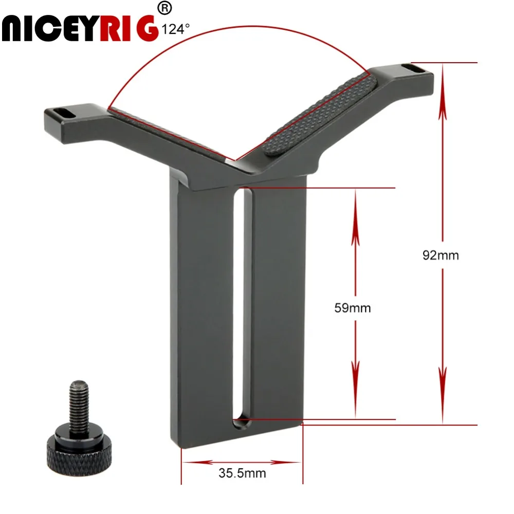 

NICEYRIG Focus Lens Bracket DSLR Camera Rig 15mm Rod System Rail Len Support Shoulder Rig Y Stand 15mm Rod Clamp Accessories