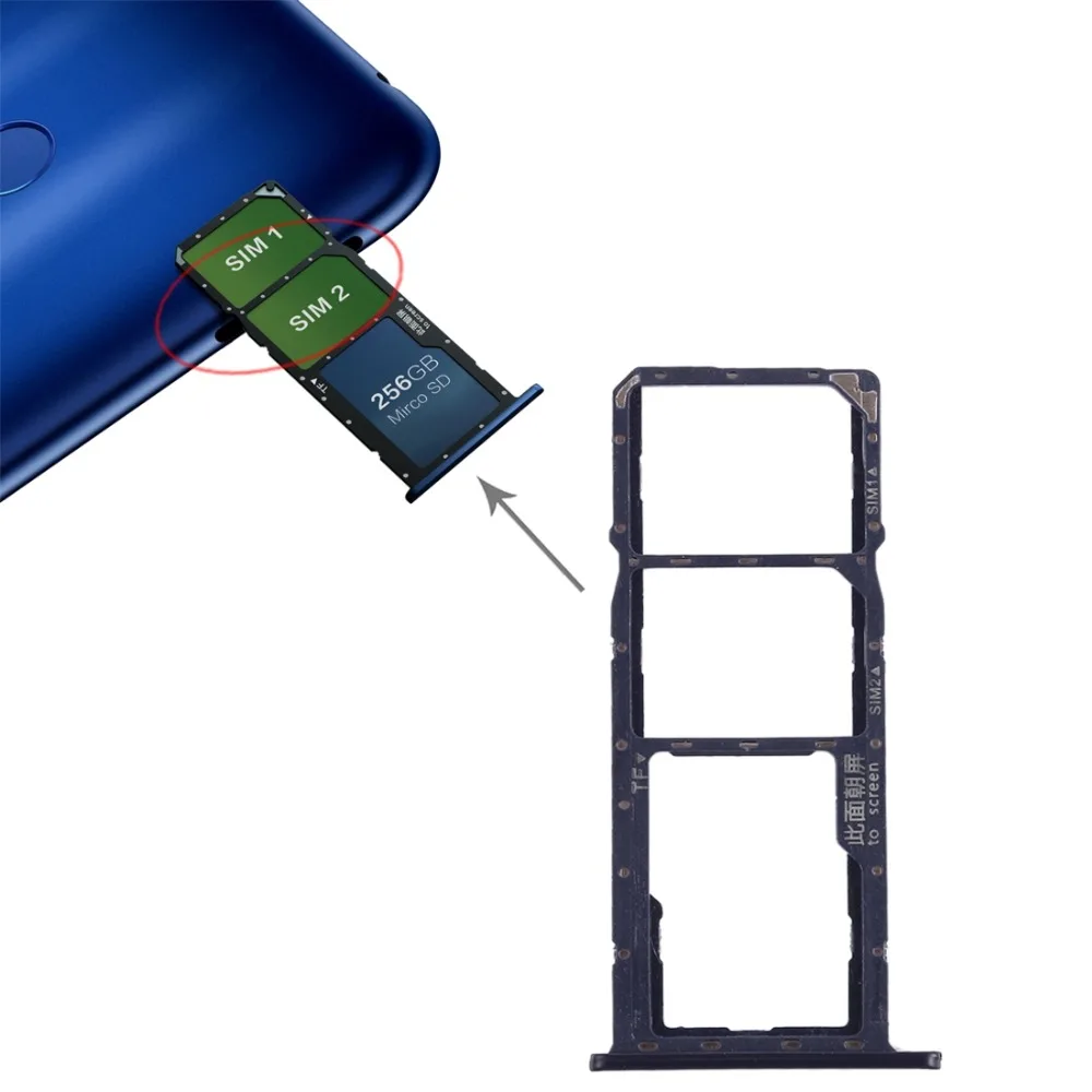 IPartsBuy nuovi articoli vassoio per schede SIM + vassoio per schede Micro SD per Huawei Honor 8C