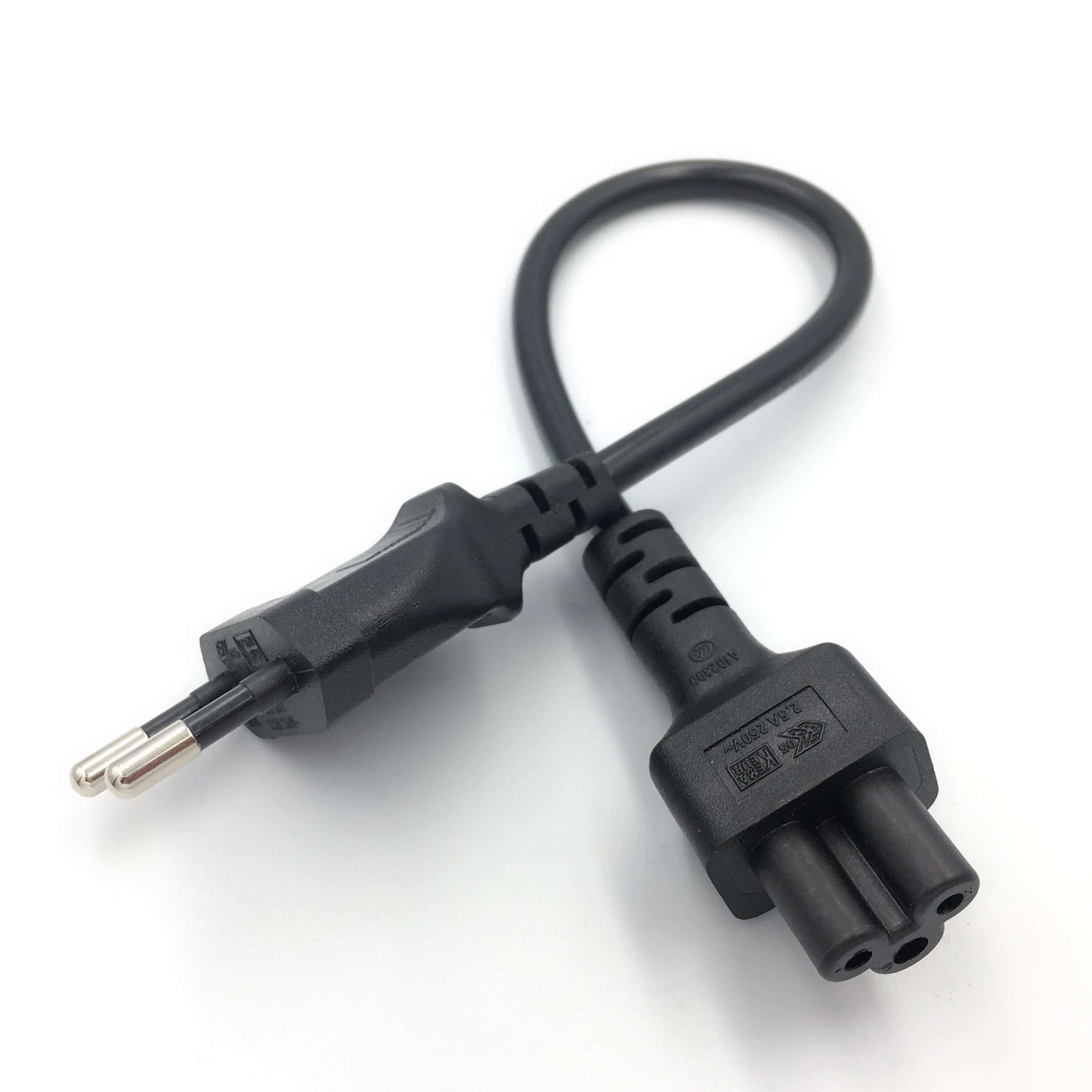 سلك طاقة التوصيل للنساء ، قابس Schuko CEE7/16 إلى IEC 320 C5 كابل طاقة Micky للحصول على مصدر إمداد الطاقة محمول ، سلك محول كهرباء VDE قصير