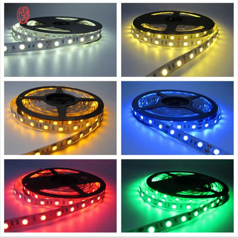 

LED Flexible Strip 5050 14.5W/M IP20/44 5 Meter Single Color RGB Super Brightness With Adaptor Plug Controller Dynasty Lighting