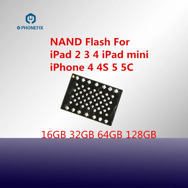 Flash Memory IC for iPhone 4 4S 5 5C iPad 2 3 4 Mini Hard Disk HDD Replacement Storage Upgrade Memory NAND Chip