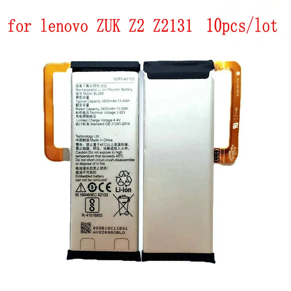 

Original 3500mAh BL268 Battery For Lenovo ZUK Z2 Z2131 Mobile Phone