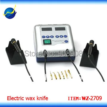 Wide Voltage Input And Rapid Heating Dental Lab Digital Electric Wax Carving Knife with 2 Pencil and 6 Tips