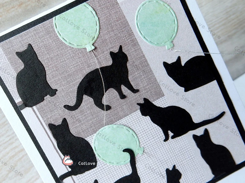 6 قطعة/الوحدة القط الحيوان المعادن قطع يموت الإستنسل DIY بها بنفسك سكرابوكينغ ورقة بطاقة الزخرفية الحرفية النقش يموت قطع جديد 2019