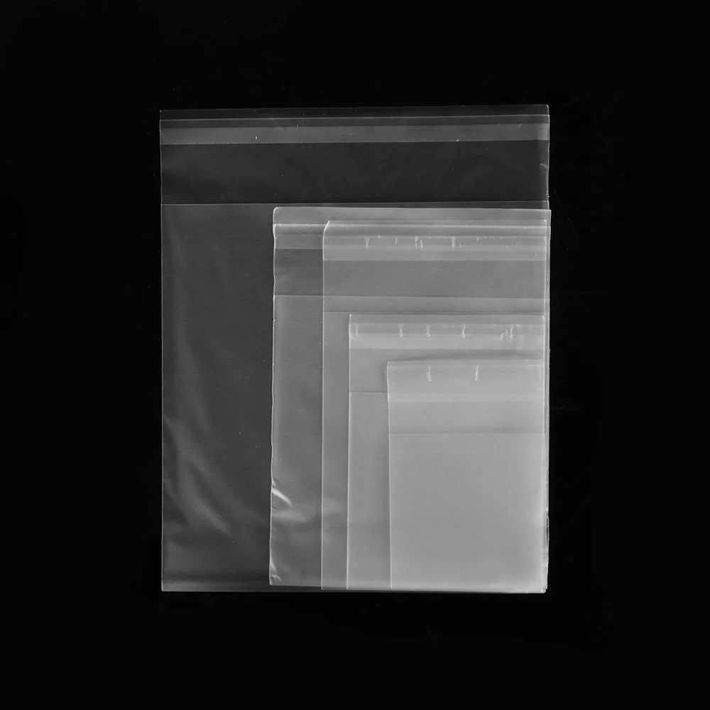 100PC/Pack Baking Bag Transparent Matte Self Adhesive Seal Cookie Bags Candy Package Wedding Snack Decoration Pastry Tool