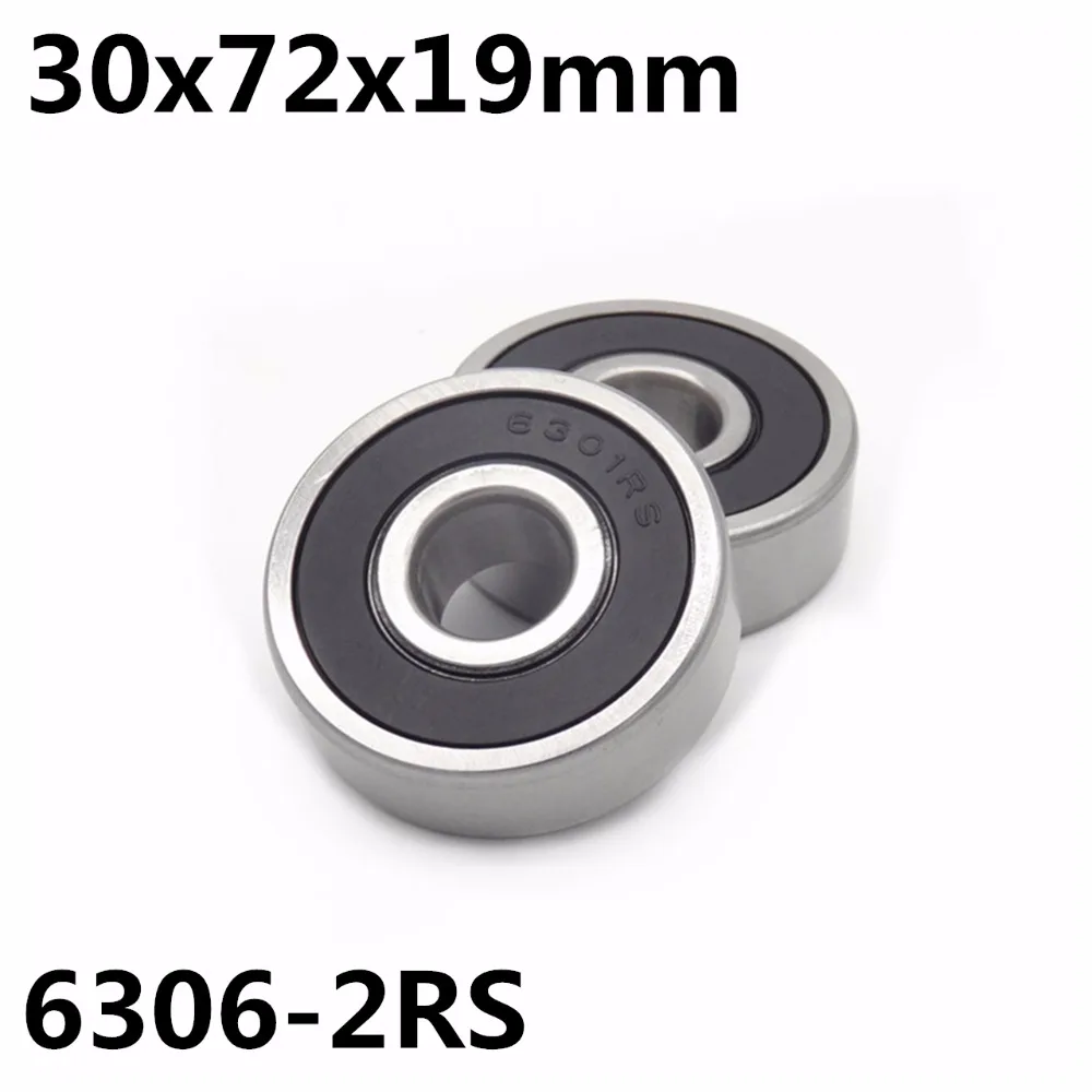 10Pcs 6306-2RS ball bearing 30x72x19 mm deep groove ball bearing High quality 6306RS 6306