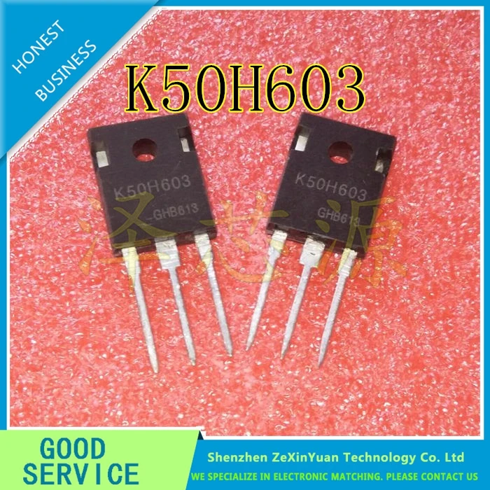 

10PCS/LOT K50H603 IKW50N60H3 TO-247 IGBT POWER TUBE