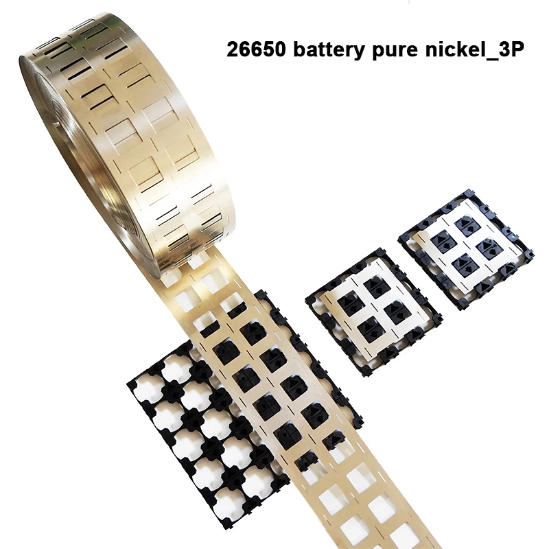 Striscia e supporto in nichel puro 26650 per staffa di giunzione batteria 26650 Serie di saldatura batteria al litio e nastro in nichel parallelo