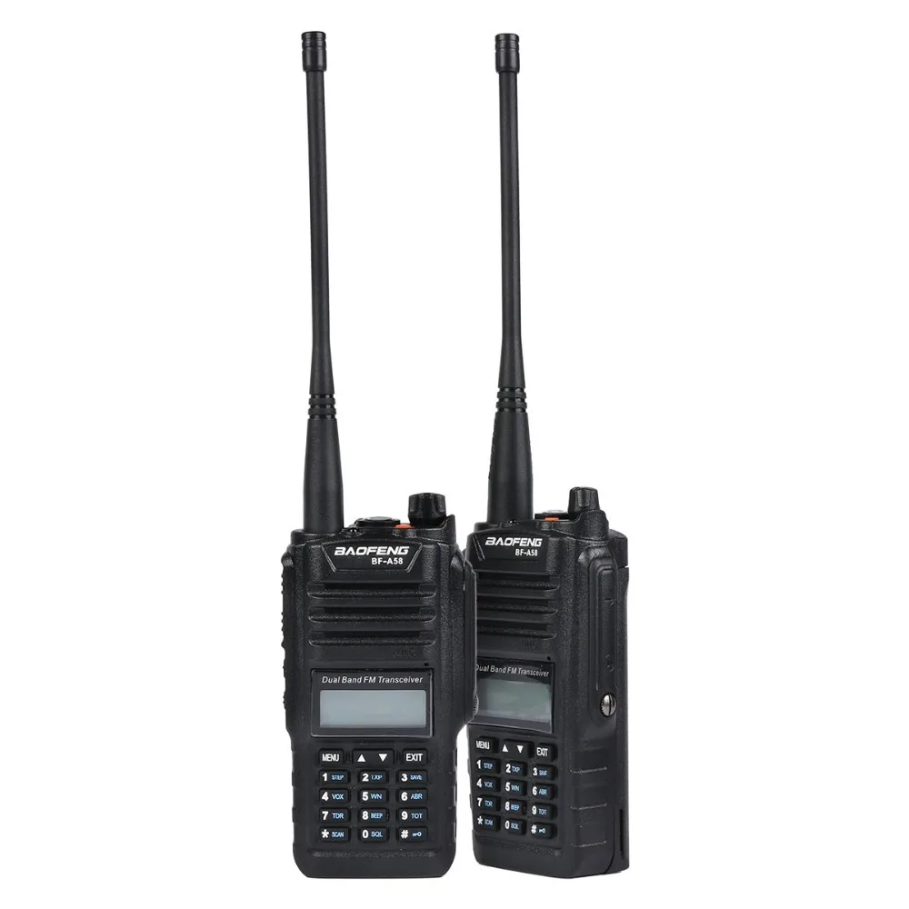 2pcs/lot Baofeng BF-A58 Walkie Talkie Waterproof UHF VHF Radio Professional Multiband Dual Band A58 Two Way Radio Transceiver