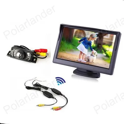 hot sell TFT LCD Rear View Monitor 4.3 Inch + 170 Degree 7 IR Night Vision Camera+Video Transmitter & Receiver Kit