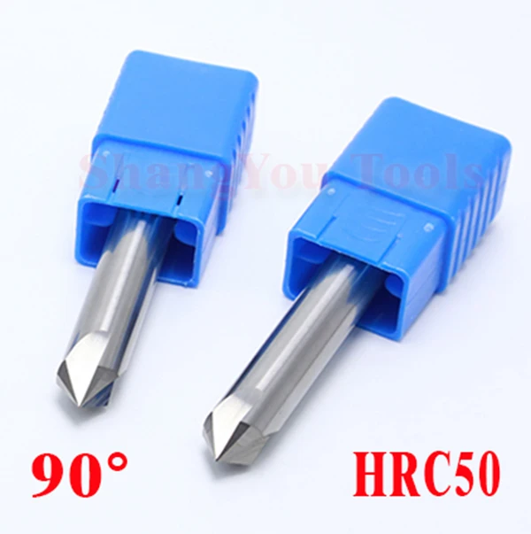 

2pcs/lot 10mm*90degree HRC50 Solid carbide chamfering milling cutter Chamfer route bits for Aluminum