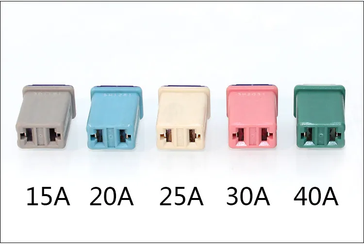 Micro Cartridge Fuses Mini Rectangle Fuse PEC Automotive Car Fuse J 15A 20A 25A 30A 40A For Ford Levin Toyota HYUNDAI LINCOLN