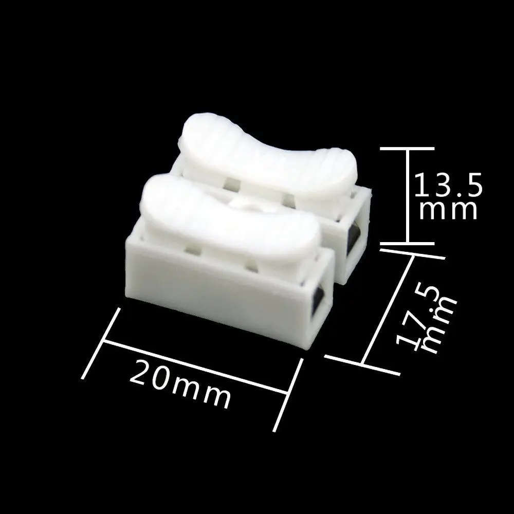 10PCS/Lot Motorcycle Car Boat Electrical CH2 2Pin Quick Splice Wire Connectors Terminal Electrical Cable Terminals