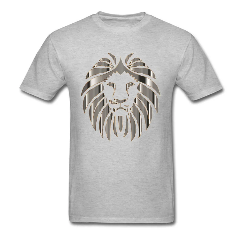 Rock N Roll Cool Men Black T-shirt Company Custom Group Tee Shirt Metal Sense Awesome Lion Print Short Sleeve Tshirt