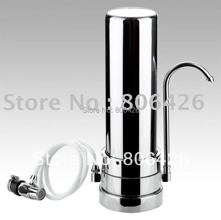 

countertop tap water filter/purifier,tap faucet filter/water treatment with PP combined UDFcartridge+universal faucet connector