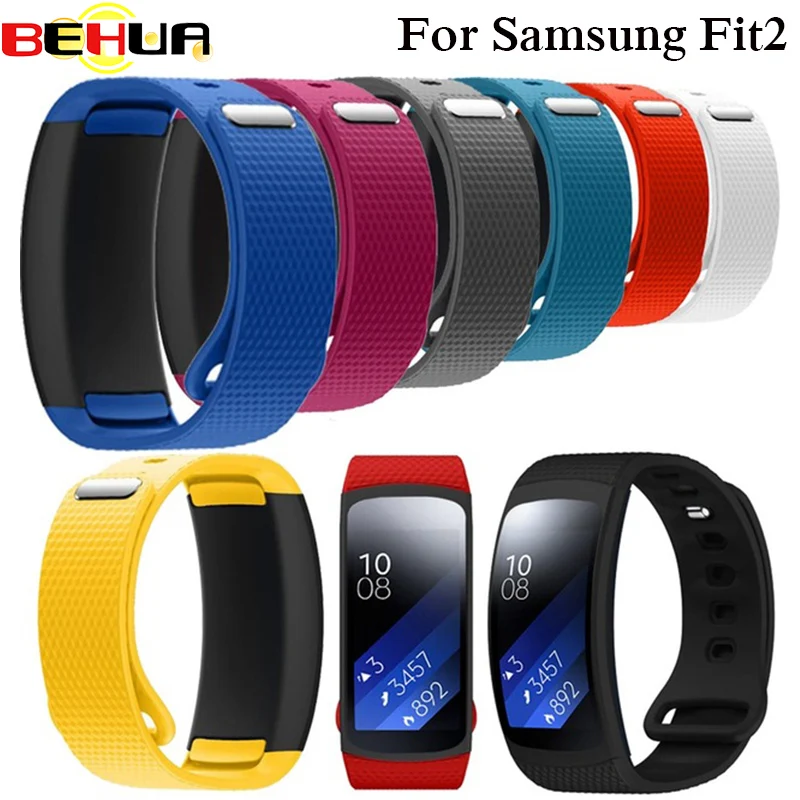 Wristband Luxury sport Silicone Watch Replacement Band wrist Strap watchband For Samsung Gear Fit 2 Fit2 SM-R360 Smartwatch S L