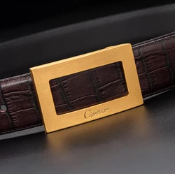 Ciartuar-Ceinture en cuir véritable avec boucle en laiton pour homme, nouvelle collection, meilleure qualité, livraison gratuite, 2024