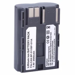 1 Pc Battery for canon BP-511 BP-511A for Canon EOS D30 10D D60 300D 5D 20D 30D PowerShot G1 G2 G3 G5 Pro G6 Pro 1 Pr 40D 50D