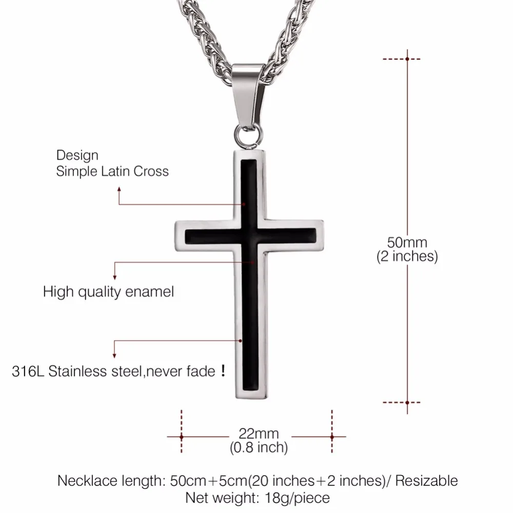 Starlord Cross Necklace & Pendant Christian Jewelry Wholesale 316L Stainless Steel Gold Personalized Cross Necklace Men GP952