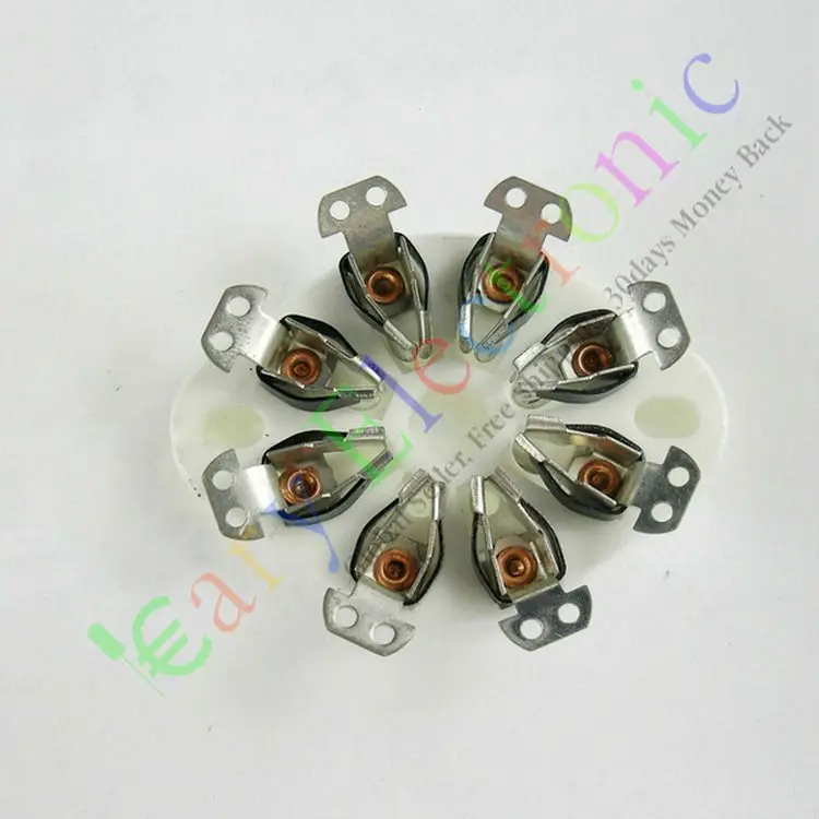 

Wholesale and retail 8pc 8pin Ceramic vacuum tube sockets valve base Fr KT88 EL34 6550 6SN7 audio amp free shipping
