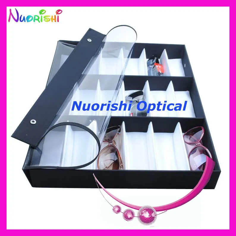 

free shipping Q207C-18S sunglasses sample tray sunglasses display tray holding 18 pcs of sunglasses