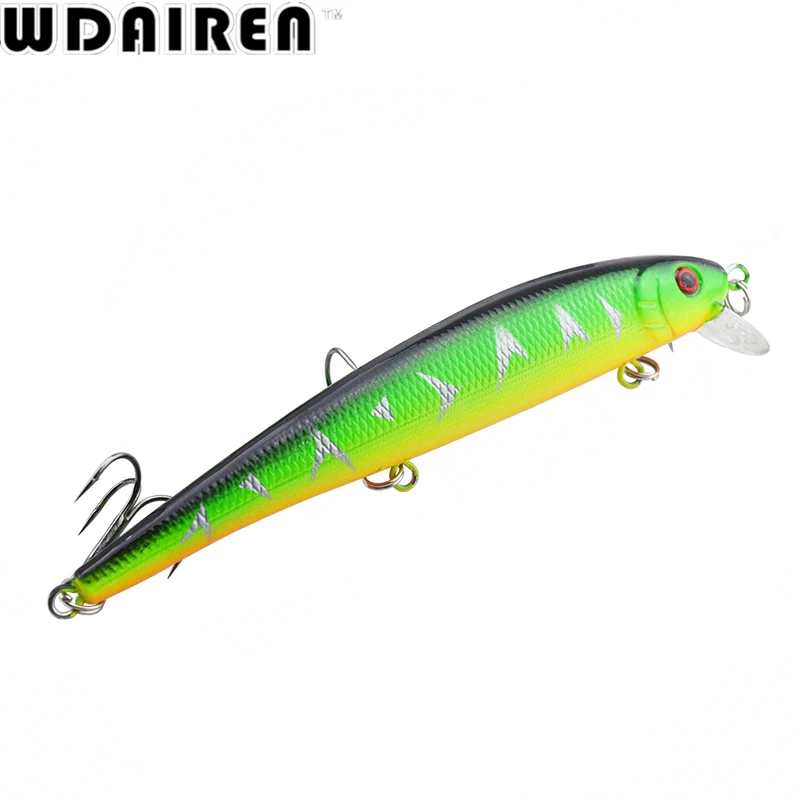 1Pcs 13cm 19.5g Minnow Fishing Lure Fish Wobbler Tackle Crankbait Artificial Japan Hard Bait Swim baits 4# Hooks WD-203
