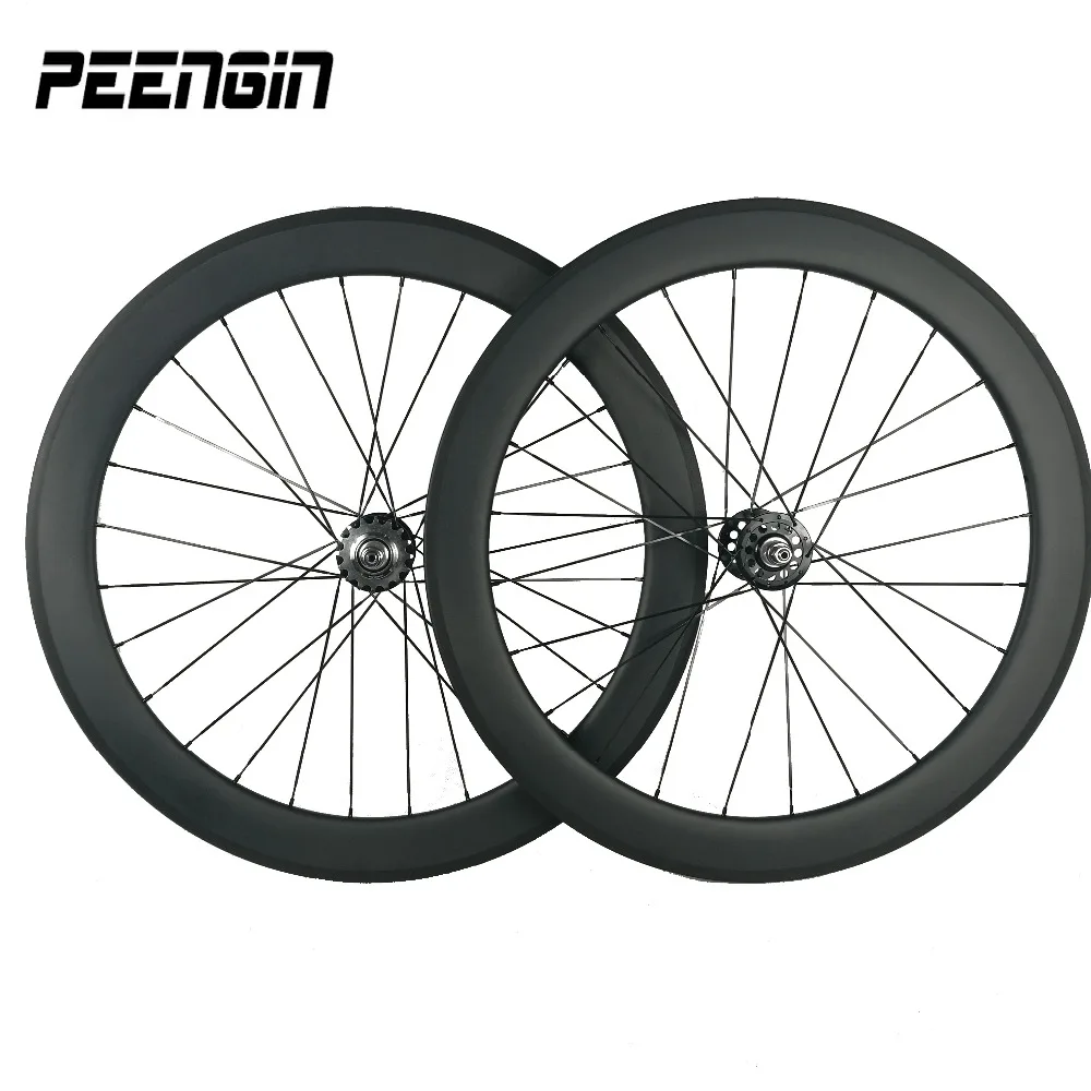 High Quality 23mm Width U-Shape Rim 60mm Tubular Carbon Track Light Quick Deliery China Made Fixed Gear&Single Speed Wheel Sets