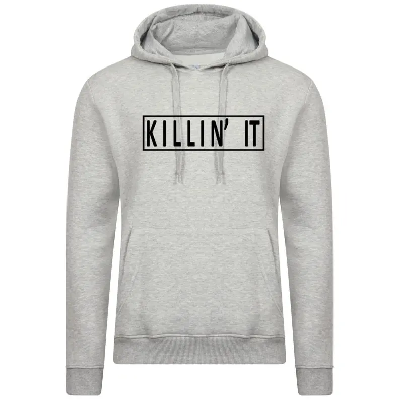 Skuggnas New Arrival Killin It Hoodie Tumblr Hoodie Hipster Top Unisex Fashion gift Hoody funny Hood Aesthetic Clothing