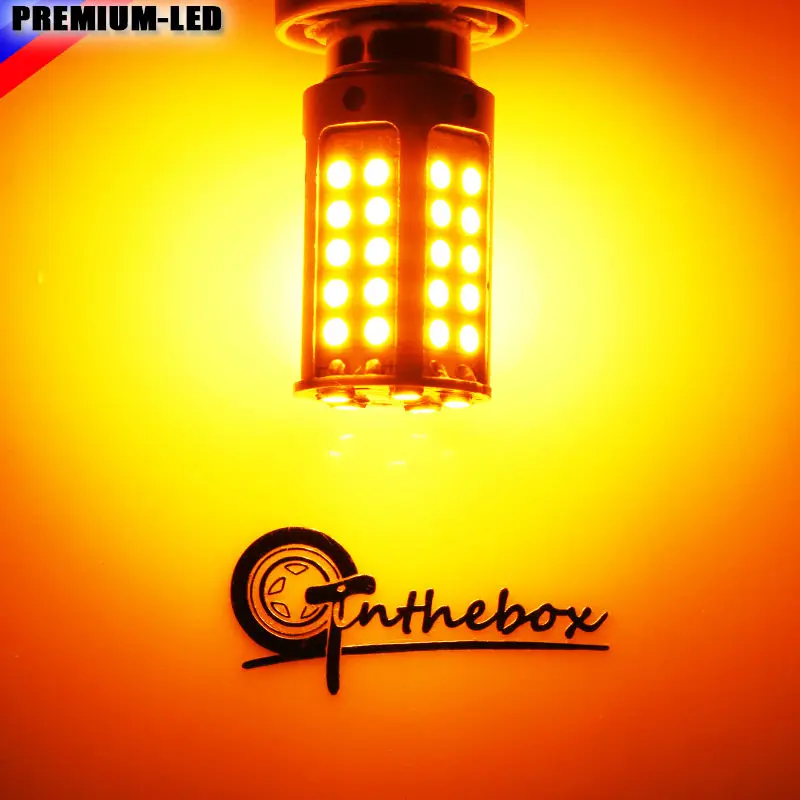 High Power 21W Amber BAU15S 7507 PY21W Canbus LED Replacement Bulbs For BMW F22 F30 F32 2 3 4 Series Front Turn Signal Lights