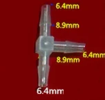 

100PCS 6.4MM PLASTIC T PIECE TUBE PIPE HOSE CONNECTOR JOINER
