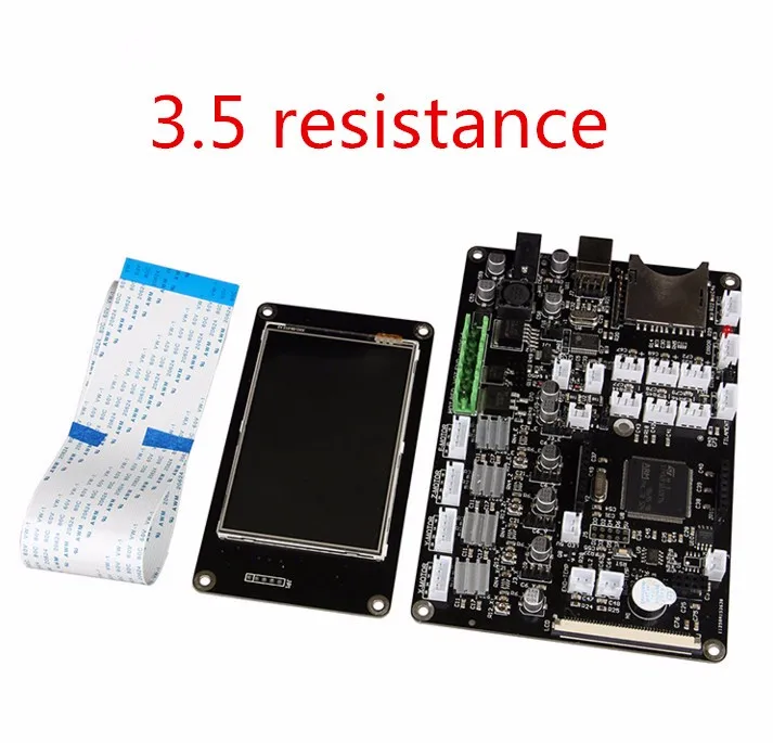 3d printer control panel Red rabbit motherboard 3d print main control board 3.5 inch touch screen Single head thermal resistance