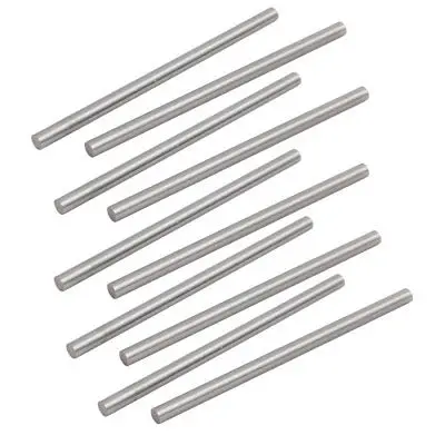 5mm Dia 100mm Length HSS Lathe Round Shaft Rod Bar Silver Tone 10pcs