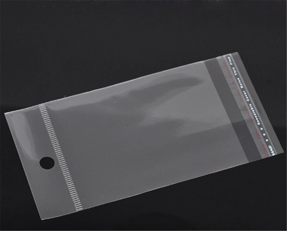 DoreenBeads 200PCs Clear Self Adhesive Seal Plastic Bags 13.5x7cm (B05760), yiwu