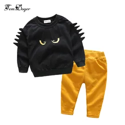 Autumn Winter Baby Boy Cute Clothing 2016 2pc Pullover Sweatshirt Top + Pant Clothes Set Baby Toddler Boy Outfit Suit