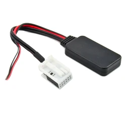 Biurlink Car Radio 12Pin Plug Bluetooth 5.0 Aux Adapter Wireless Audio Cable For Mercedes Benz Audio 20 50