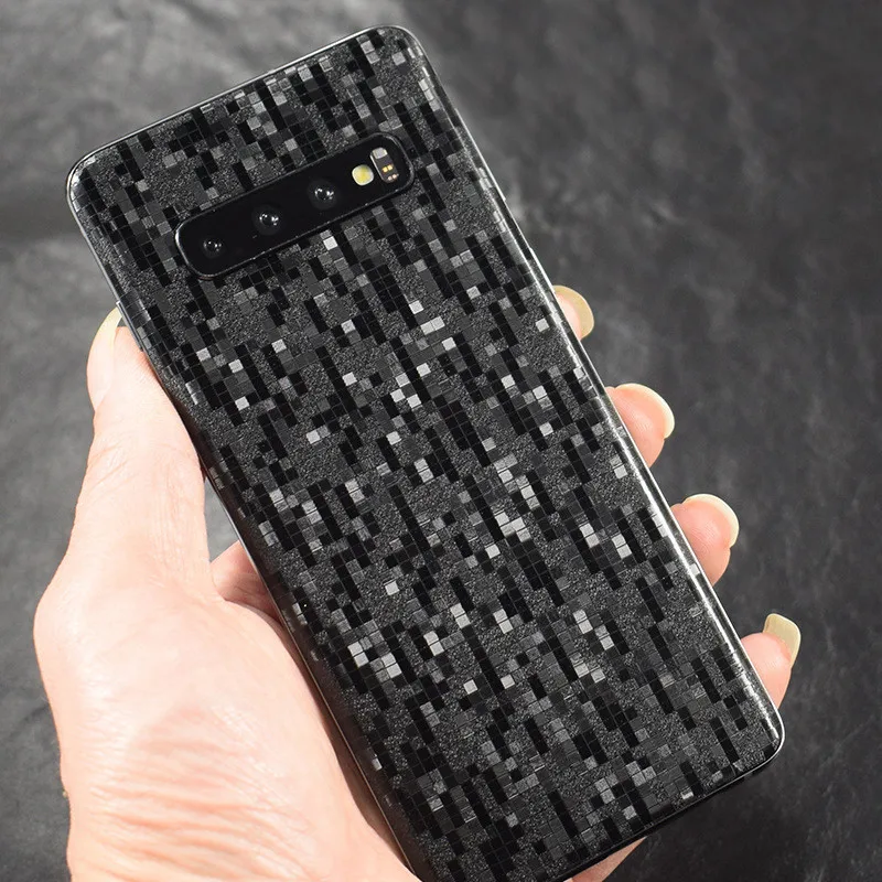 3D Carbon Fiber Skins Film Wrap Skin Phone Back Paste Film Sticker For SAMSUNG S20 Ultra S10 Plus S10e S9 S8+ Note 10+ Note 8 9