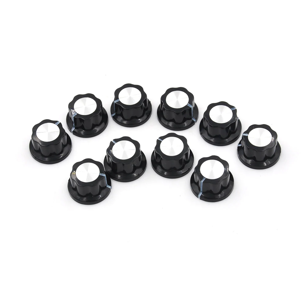 10pcs Diameter 20MM Black MF-A01 Bakelite Potentiometer Potentiometer Knob Cap