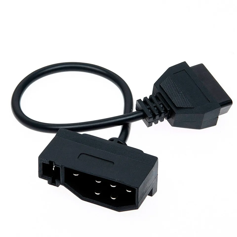 Newest OBD2 Adaptor For Ford 7Pin DLC Lead Interface to OBDII 16Pin Female Fits Ford 7 Pin Converter Cable FREE SHIPPING