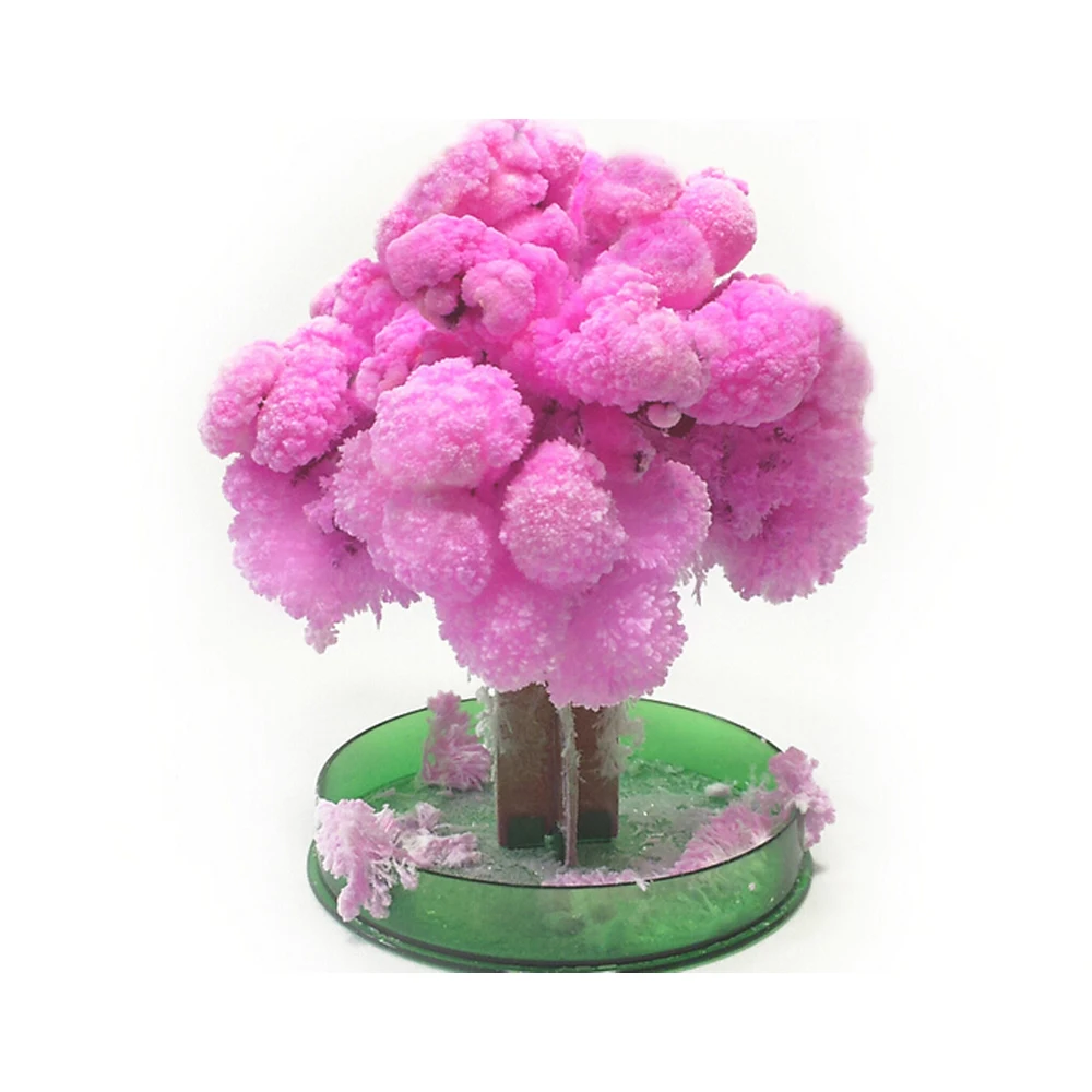 

2019 Japan Pink Big Magic Grow Paper Sakura Tree Magically Growing Trees Kit Desktop Cherry Blossom Christmas Science Kids Toys