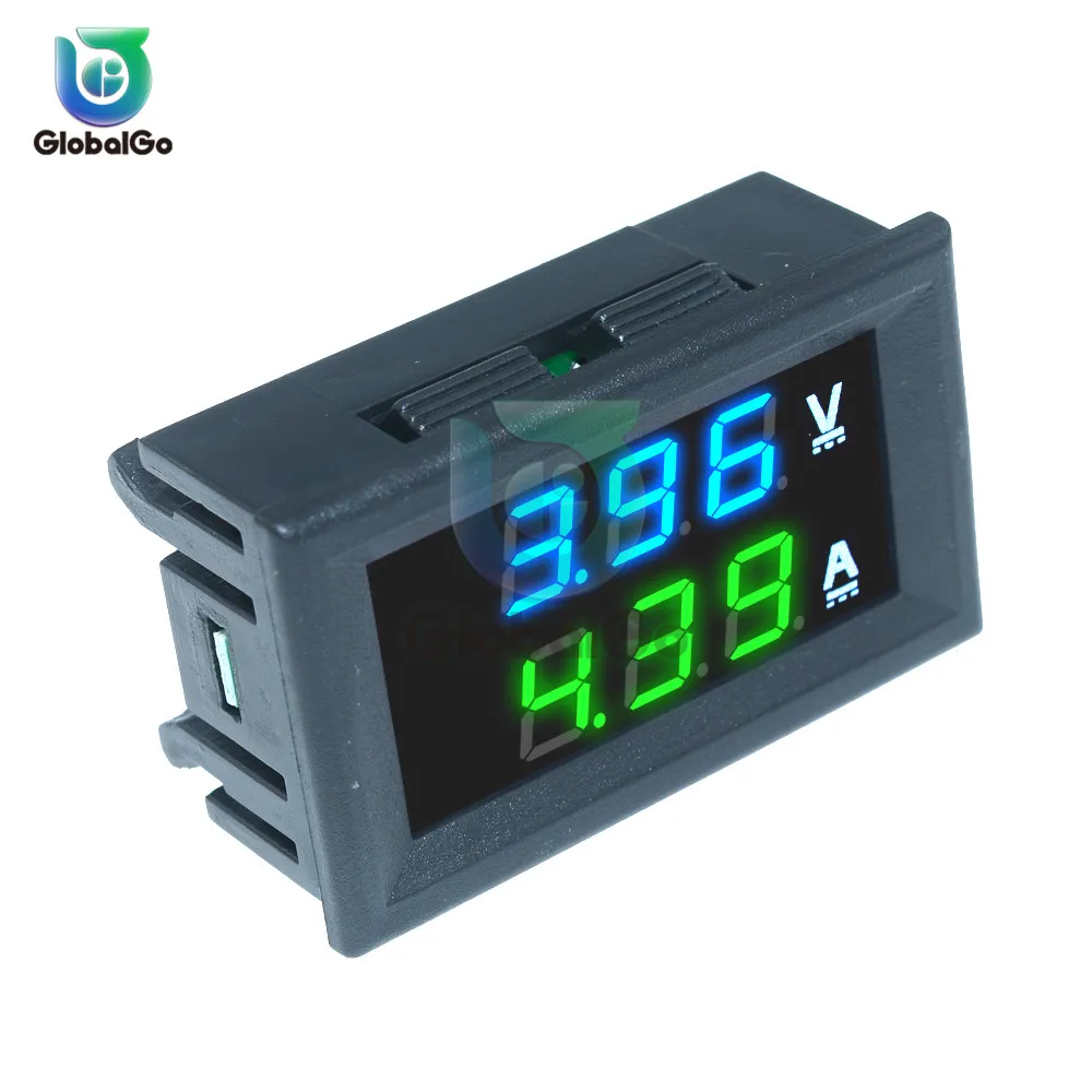 DC 100V 10A Mini 0.28inch LED DC Digital Voltmeter Ammeter Amp Volt Current Ampere Meter Tester Amperemeter Car Outdoor Indoor