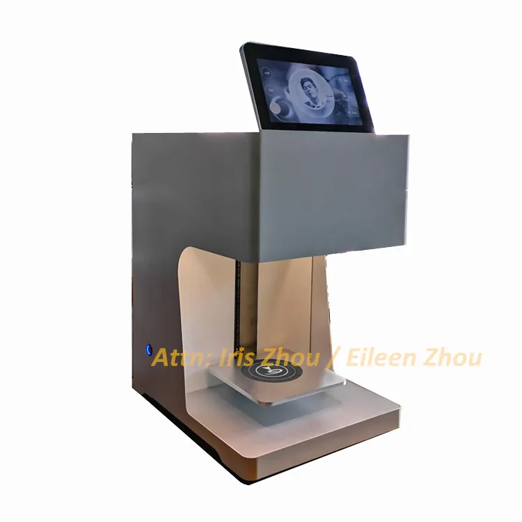 Impresora Digital 3d comercial pequeña y impresora de café personalizada de grado automático