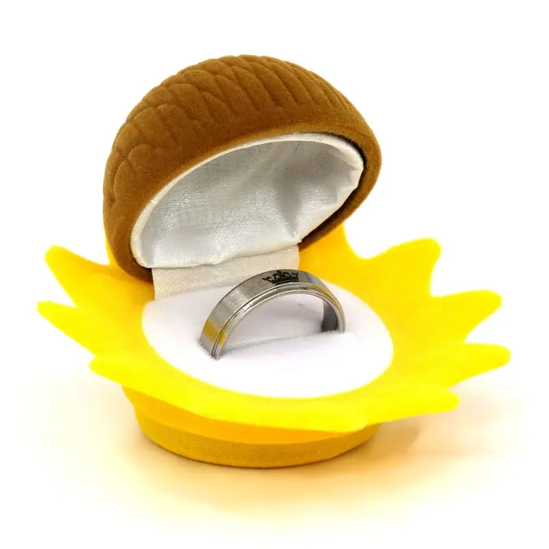 Samt Apfel Klavier Violine Sonnenblume Schmuck Geschenkbox Hochzeit Verlobungsring Box für Halskette Ohrring Armband Verpackung Display – Detail 4