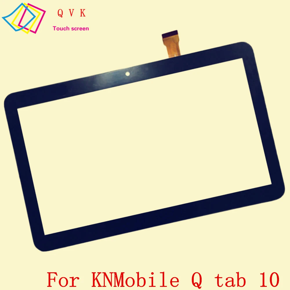 

Черный емкостный сенсорный экран 10,1 дюйма для планшетного ПК KNMobile Q tab 10, стеклянная панель дигитайзера, бесплатная доставка