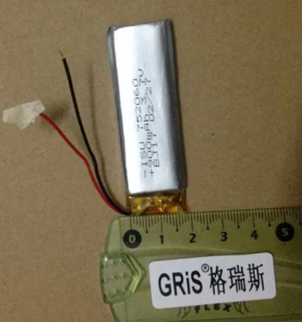 Bateria de polímero de lítio 3.7v 752060 900mah mp3 mp4 bluetooth, célula recarregável com clipe de som li-ion