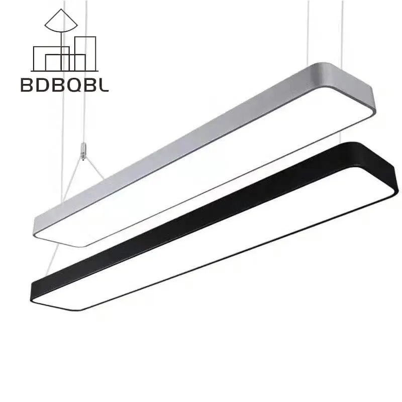 

Акриловая Подвесная лампа BDBQBL, 30/60/90/120 см, Современная оригинальная светодиодная Подвесная лампа для кабинета, длинная полоса, стандартная лампа для спальни